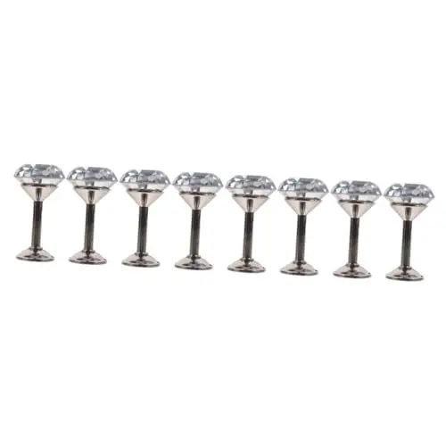 Produktbild: Ciieeo 8 Stück Tür Quasten Haken Gardinen Raffhalter Diamant Vorhang Raffhalter Wand Quasten Haken