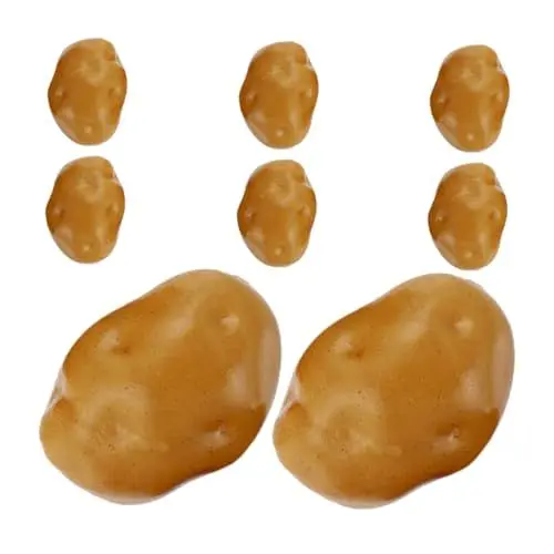 Produktbild: Ciieeo Künstliche Kartoffelmodelle 8 Stück Kartoffel-Requisiten Lebensechte Gemüsemodelle Für Dekorative Zwecke