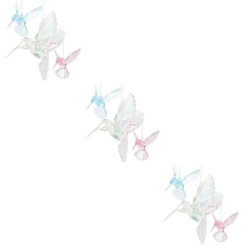 Produktbild: Ciieeo 9 STK Kristall-Vogel-anhänger -anhänger Dekorative Kolibris Partydecke Schmückt Hängende Kolibris-Ornament Kolibris Gartendekoration Hängende Verzierung Für Zuhause Acryl