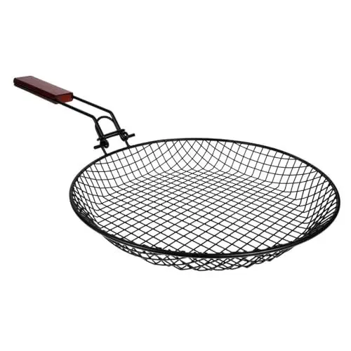 Produktbild: Ciieeo Grillkorb Backkorb Aus Edelstahl Tragbarer Grill Grillzubehör Praktische Grillkörbe Mehrzweck-grillkörbe Grillgeschenke Für Männer Werkzeug Für Grillkörbe Grill Zubehör Yakitori-grill Holz
