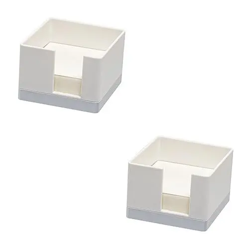 Produktbild: Ciieeo Box Mit 2 Sätzen Aufbewahrungsbox Für Haftnotizen Klein Notizwürfel Lesezeichen Kleben Studentengeschenk Notizen Posten Haftnotizblockhalter Büro Hinweis Schreibtisch Plastik