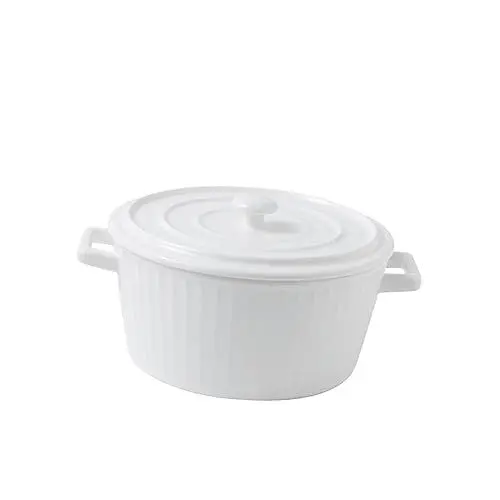 Produktbild: Ciieeo Ramen-schüssel Mit Deckel Griffen Suppenschüsseln-set Aus Porzellan Isoliert Für Mikrowelle Und Spülmaschine Weiß