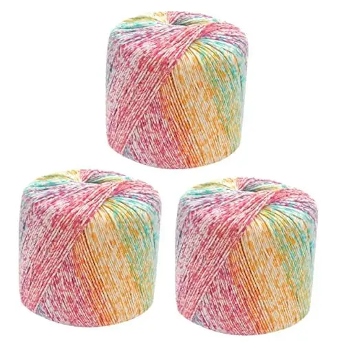 Produktbild: Ciieeo DIY 3 Material Zahnseide Fäden Handmaterialien Herstellung Aufhänger Handarbeitsset Acryl Anfänger Stil Decke Kordel Häkelschnur Multi- EIN Massenhandwerk Fingersatz Seil