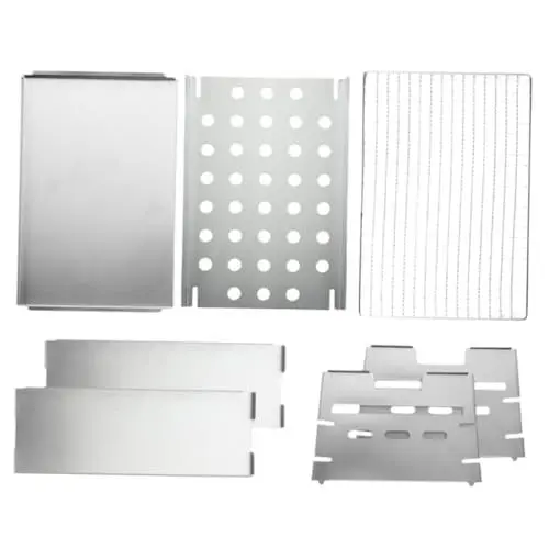 Produktbild: Ciieeo Grill Im Freien Abnehmbarer Holzkohlegrill Praktisches Camping-grillwerkzeug Camping-grillofen Campinggrill Grillofen Im Freien Camping-grillständer Bbq-tool Grillherd Eisen Silver