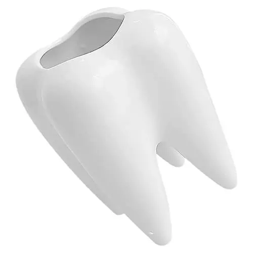 Produktbild: Ciieeo Halloween-Kerzendekor Halloween tischdekoration kerzenständer Keramik Halloween-Teelichthalter Zähne bedeckt Votivkerze Kerzenhalter Zahn Dekoration Halloween-Dekor