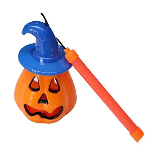 Produktbild: Ciieeo Halloween Laterne Für Mädchen Tragbare Leuchtende Kürbislampe Mit Cartoon-Design Zufällige Farben Dekoration Für Halloween-Partys Und Zuhause