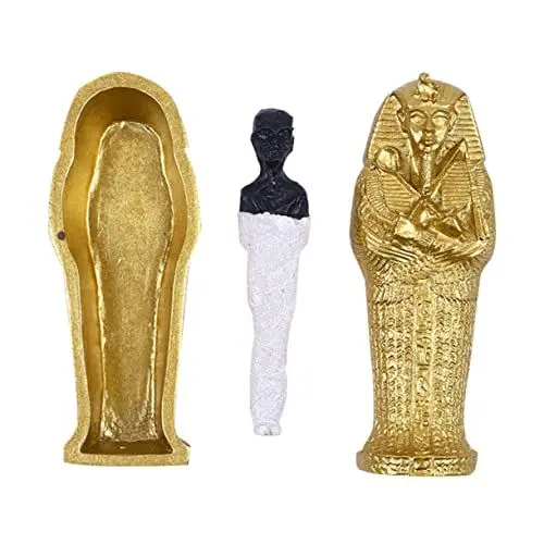 Produktbild: Ciieeo Mumie Und Sarg Ägypten-Spielzeug Mini-Harz-sarkophag Halloween-mumien-Requisite Realistische Ägyptische Mumie-Figur Harzschmuck Für Sammlerstücke