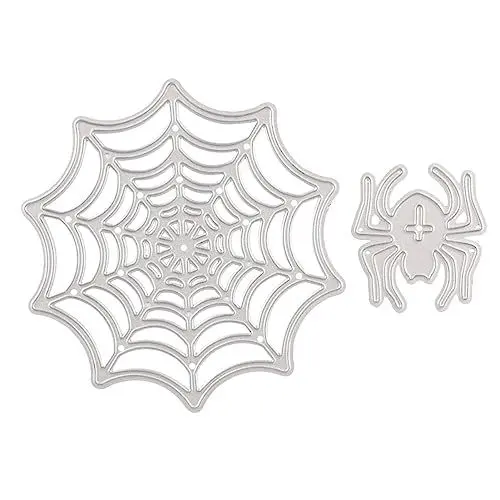 Produktbild: Ciieeo Halloween-Spinnen-Stanzformen Spinnennetz-Metallstanzformen Spinnennetz-Metallstanzformen Für Die Kartenherstellung Scrapbooking DIY Geätzte Bastelstanzen