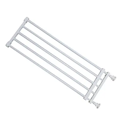 Produktbild: Ciieeo Einfach Zu Installierendes Baby-durchgangsgitter Für Haustiere Für Kinder Treppen Flure Weiß 24 Cm Hoch 47–83 Cm Breit