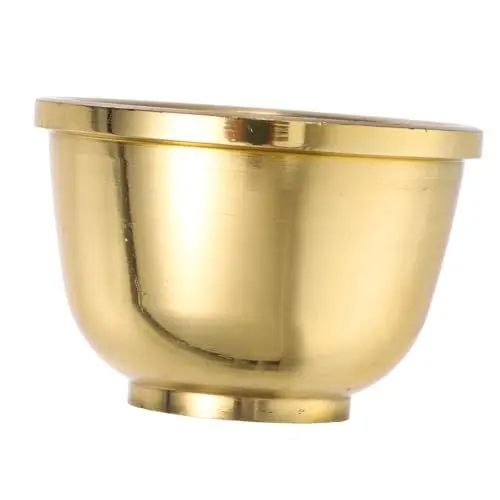 Produktbild: Ciieeo Heiliger Gral Kupfer Becher Kupfer-Wasserbecher mittelalterlicher Kelch Votivkerzenhalter Ölkerzenhalter Mini-Trinkbecher Schmandschüssel Becher anbieten Kelch Kelch Messing Golden