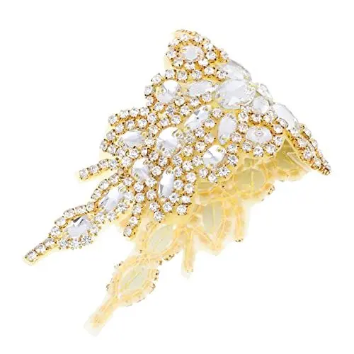 Produktbild: Ciieeo Eleganter Braut-strassgürtel Glitzer-Kleid Gürtel Mit Perlen Strass-aufnäher Haarschmuck Zeitlose Mode