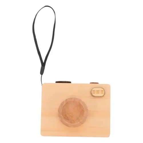 Produktbild: Ciieeo Retro-Kamera- Holzkamera Spieluhr Spielzeug Für Jungen Und Mädchen Vintage-Kamera-Requisite Kamera-Spielzeug Zum Frühen Lernen