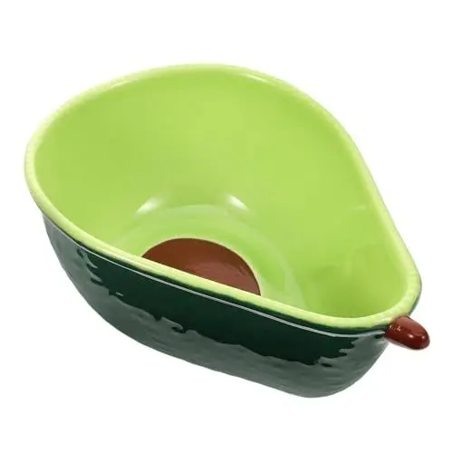 Produktbild: Ciieeo Servierschalen Keramik-obstschale Avocado-förmige Porzellan-müsli-suppenschüssel Salat-nudel-schüssel Misch-servierschüssel Süßigkeiten-nuss-schüssel Schüssel Für Die Zubereitung Von Schmuck