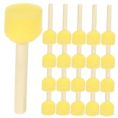 Produktbild: Ciieeo Kinderanzug 20 Stück Pilzkopf-Schwamm Malfarbe Malschaum Schwamm Schaumpinsel Zum Malen Zeichnen Sachen Malpinsel Zeichenpinsel Pinsel Log-Set Kinderanzüge