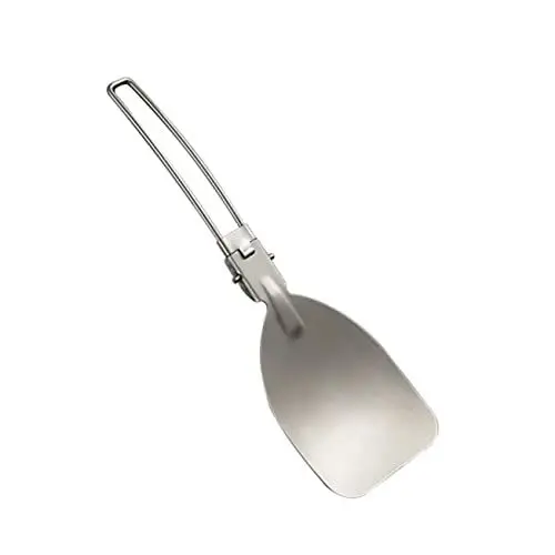 Produktbild: Ciieeo Klappspatel Outdoor Bratspatel Outdoor-kochherd Tragbarer Pfannenwender Camping-kochgeschirr Outdoor-kocher Campingzubehör Kochversorgung Grillzubehör Wok Silver Rostfreier Stahl