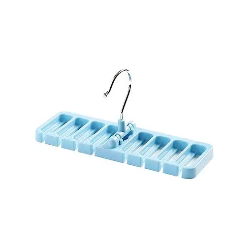 Produktbild: Ciieeo Multifunktionaler Krawattenhalter Für Schals Gürtel Und Krawatten Rutschfester Organizer Für Kleiderschrank Platzsparendes Design Himmelblau Für Jede Kleiderstange Fach