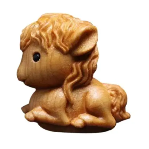 Produktbild: Ciieeo Kleine Holzpferd Figur aus Zirbelkiefer Süße Tierfigur für Heimdekoration Handgefertigtes Holzornament Einzigartige für und Sammlungen