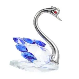 Produktbild: Ciieeo Kristall-Schwan-Ornament Desktop- Schwan- Schwan Skulptur Kuchen Figuren Kristall Schwan Briefbeschwerer Schreibtischverzierung Schwanenfiguren Hochzeitstisch Miniatur Glas
