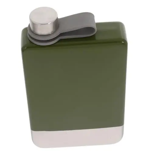 Produktbild: Ciieeo Krug Schlanke Edelstahlflasche Wasserbehälter Aus Edelstahl Schlanker Flachmann Auslaufsichere Trinkflasche Für Den Außenbereich Kleine Trinkflasche Rostfreier Stahl