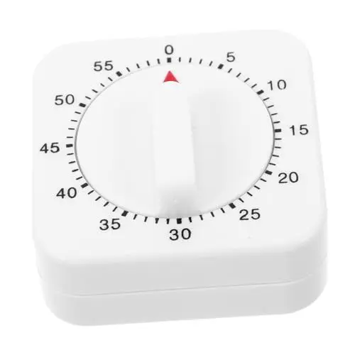 Produktbild: Ciieeo Eleganter Quadratischer Mechanischer Timer mit 60-Minuten-Countdown für Küche Klassenzimmer und Zuhause