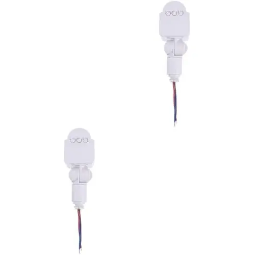 Produktbild: Ciieeo LED-Wandleuchte 2st Scheinwerfer Licht Mit Bewegungsmelder Flutlicht Im Freien Pir-sensor Sicherheitsleuchten Für Den Außenbereich Draussen Weiß Sicherheitslampe Sport Abs