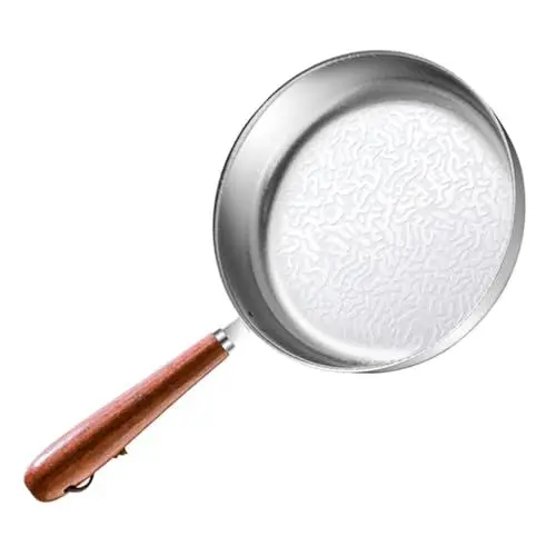 Produktbild: Ciieeo Bratpfanne Antihaftbeschichtet Mini-pfanne Aus Edelstahl Schneeflockenmuster Induktionsbratpfanne für Die Küche