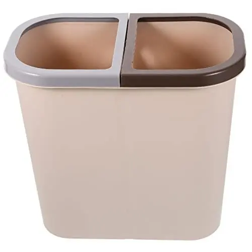 Produktbild: Ciieeo Mülleimer Mit Fächern Mülleimer Recyclingbehälter Trockener Und Nasser Klassifizierter Mülleimer Mülltonne Müllcontainer Abfalleimer