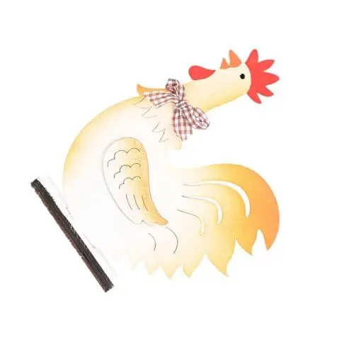 Produktbild: Ciieeo Osterornamente Aus Holz Hahn Ostern Dekoratives Accessoire Osterparty Ornament Schreibtisch Geschenk Für Ostern Hölzerne Osterdekoration Desktop Dekoration