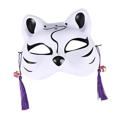 Produktbild: Ciieeo Partymaske für Katzen japanische Kleidung Kopfschmuck für den Abschlussball Hälfte Fox Ornament Kleider Cosplay-Maske Animationsmaske Fuchs Dekorationen Anbe Frau
