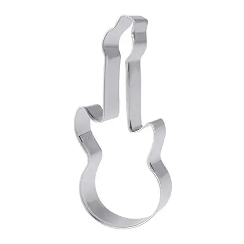 Produktbild: Ciieeo Ausstechformen Für Große Gitarren Edelstahl Fondant-ausstechformen Zum Backen Dekorative Formen Für Kekse Pralinen