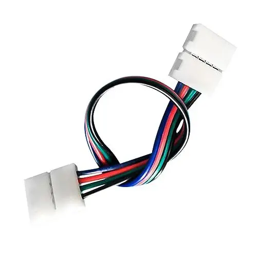 Produktbild: Ciieeo Rgb LED Streifenanschluss Lötfreier Verbindungsstecker Poliges Kabel für LED Streifen Einfache Installation für Beleuchtung