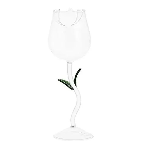 Produktbild: Ciieeo Roséweinglas Cocktail Trinkbecher Dekorative Gläser Saftbehälter Shooter Tassen Parfait Tassen Weinkelch Kreative Kelche Mojito Gläser Rotweingläser Rosendesign Glas