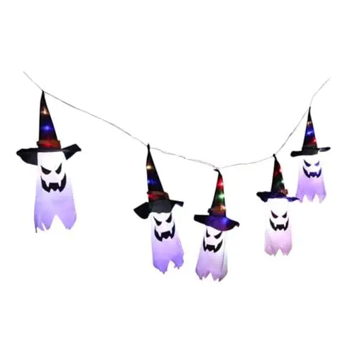 Produktbild: Ciieeo Schnur Halloween Lichterketten Wohnkultur Außenleuchten Halloween-ornamente Led Lichter Halloween-partygeschenke Led-leuchten Für Schlafzimmer Polyester-taft