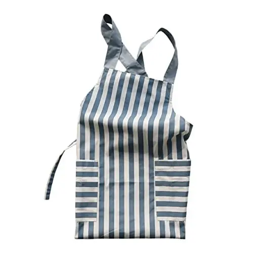 Produktbild: Ciieeo Schürze Aus Baumwolle Zum Basteln Grillschürze Karierte Küchenschürze Einfache Schürze Für Damen Kochschürze Schöne Schürze Streifenschürze Taschenschürze Verstellbare