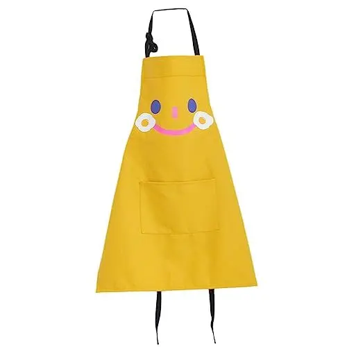 Produktbild: Ciieeo Kochschürze Im Neuen Stil Kunstmalerei Ärmellos Für Jungen Und Mädchen Zum Backen Und Zeichnen Babyschürze Größe S Gelb