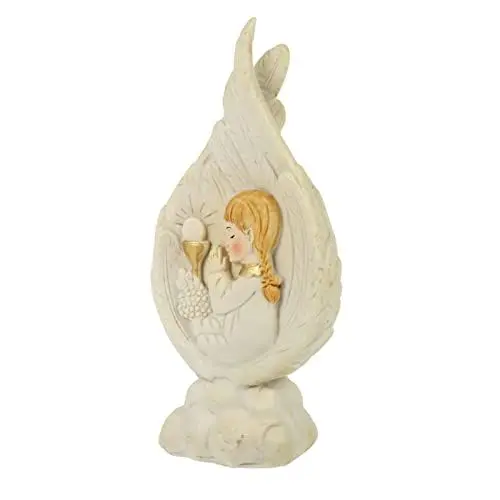 Produktbild: Ciieeo Taufschmuck Weihwasser Schriftart Jesus-skulptur Escapularios Catolicos Heilige Familie Figur Kind Jesus-Statue Religiös Mutter Gottes Das Erste Mal Mädchen Fräulein Harz Weiß