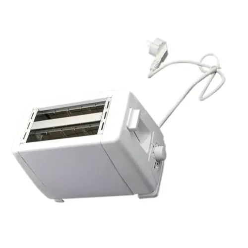 Produktbild: Ciieeo Vollautomatischer Kleiner Toaster Für 2 Scheiben Brot 220-240v Weiß Kompakt Und Praktisch Für Zuhause Für Sandwiches Und Schnelle Snacks