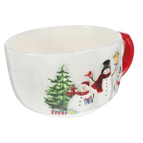 Produktbild: Ciieeo Matte Tasse Keramik Weihnachtsbecher Porzellantasse Weihnachtsfeier Dekorative Tassen