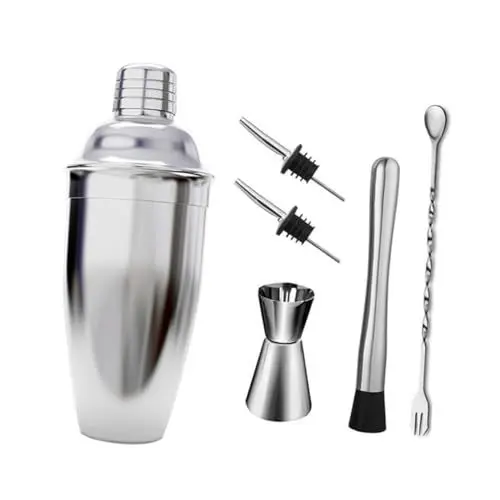 Produktbild: Ciieeo Cocktail-Shaker Aus Edelstahl Zum Mischen 750 Ml Bar-Set Sieb Für Barkeeper Zu Hause