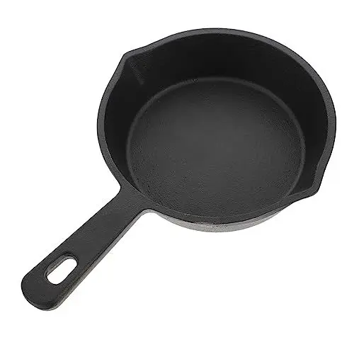 Produktbild: Ciieeo Flache Unterseite Gusseisenpfanne Pfannkuchen Bratpfanne Antihaftbeschichtung Kochen Für Omeletts Pfannkuchen Schwarz