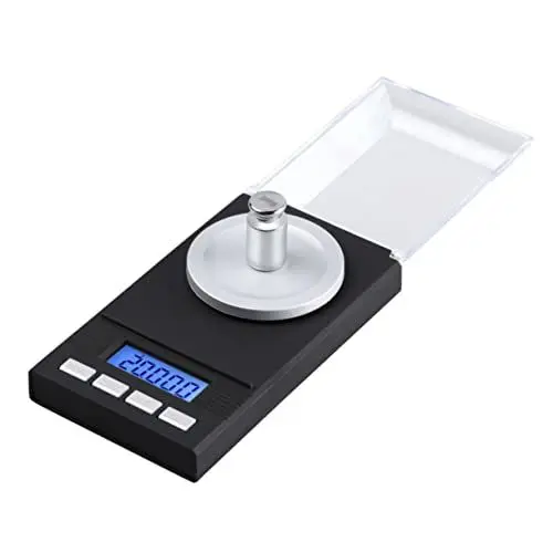 Produktbild: TIDTALEO Digitale Schmuckwaage Gramm 0,001 Gramm Präzisionswaage Digitale Paketwaage Digitale Schmuckwaage 0,001g Einstellen Tasche