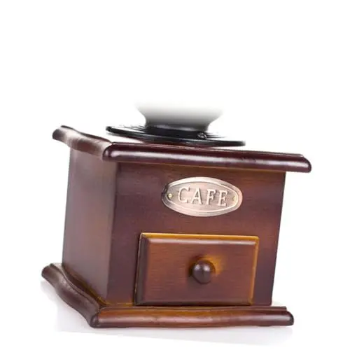 Produktbild: Ciieeo Handkurbel-kaffeemühle Manuelle Kaffeebohnen Holz-kaffeemühle Für Den Einsatz Im Home Cafe Im Vintage-stil