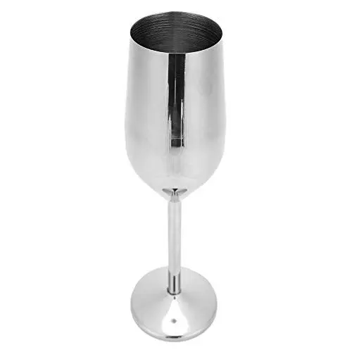 Produktbild: Cikonielf Champagnerglas,Champagnergläser 304 Edelstahl Weinkelch Champagnergläser Trinkbecher 220ML für Bar Party Bankett(Silber)