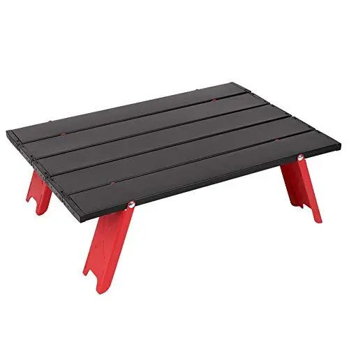 Produktbild: Cikonielf Klappbarer Camping-Tisch aus Aluminiumlegierung Mini-Leichter Picknicktisch für Grillrucksäcke im Freien