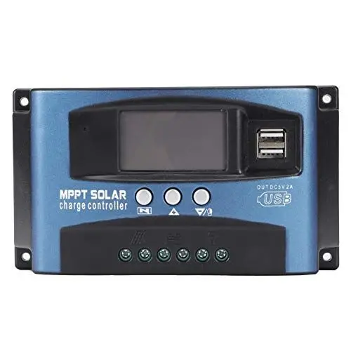 Produktbild: Cikonielf Solarladeregler ABS ROHS MPPT Photovoltaik-Panel LCD-Straßenbeleuchtung Steuergerät Regler Kurzschlussschutz(12 / 24V-30A)