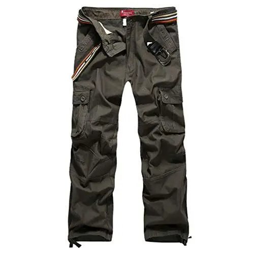 Produktbild: CIKRILAN Herren Baumwolle Outdoor Military Army Combat Tactical Multi-Pocket Hosen Casual Cargo Trousers Working Hosen(Army Green, 36)