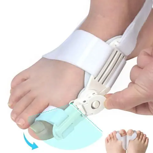 Produktbild: Cilnos Hallux Valgus Korrektur für den Großen Zeh, Verstellbare Hallux Valgus Schiene mit Rutschfestem Fersenriemen, Unterstützung bei Hallux Valgus und zur Ballenzehen Korrektur für Damen & Herren