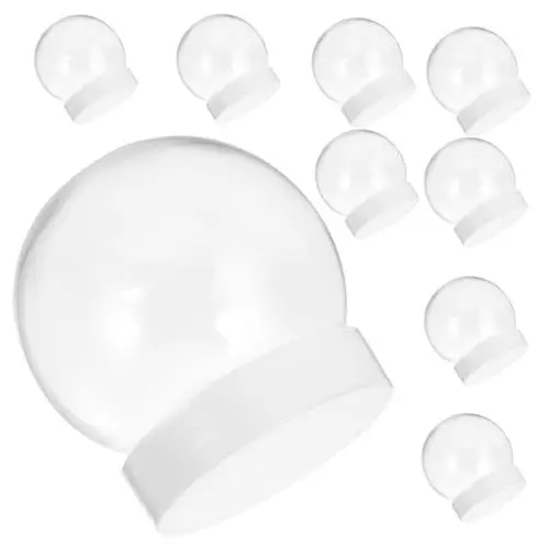 Produktbild: CIMAXIC 10St schneekugel machen sie ihre eigene leere aus klarem Kunststoff Kompakte DIY- aus Kunststoff DIY Kunsthandwerk zur Herstellung einer