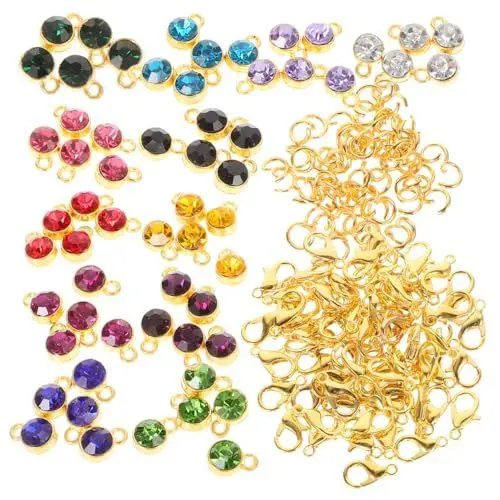 Produktbild: CIMAXIC 1 Satz Edelstein-charms Kristall-edelstein-anhänger Charms Zubehör Für Schmuckherstellung Diy Schmuckmaking
