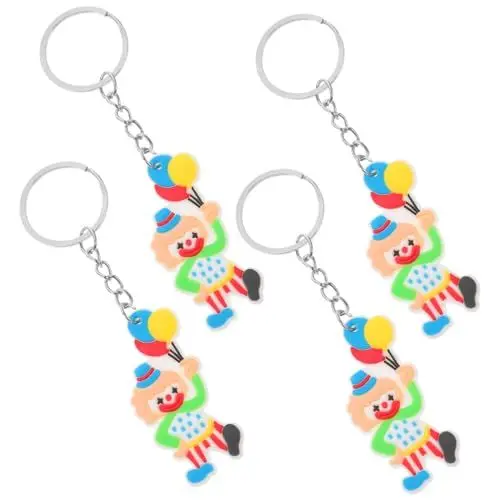 Produktbild: CIMAXIC 4stücke Clown-schlüsselanhänger Aus Cartoon-clown-anhänger Für Frauen Rucksack-schlüsselanhänger Für Taschen Bezaubernde